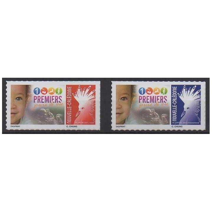 Acheter ces timbres de Nouvelle-Calédonie de l'année 2025 (Premiers jours de vie).