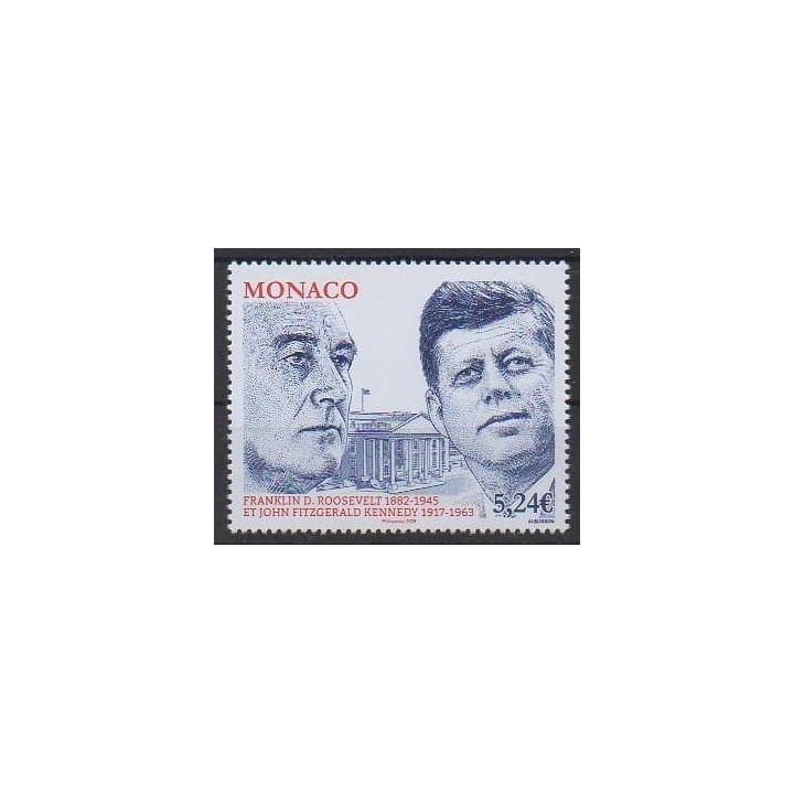 Acheter ce timbre de Monaco de l'année 2026 (Franklin D Roosevelt - John Fitzgerald Kennedy).