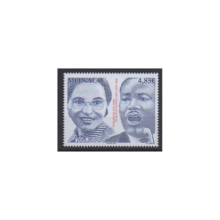 Acheter ce timbre de Monaco de l'année 2026 (Rosa Parks - Martin Luther King).