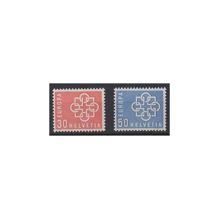 Acheter cette série de timbres de Suisse de l'année 1959 (No 630/631).