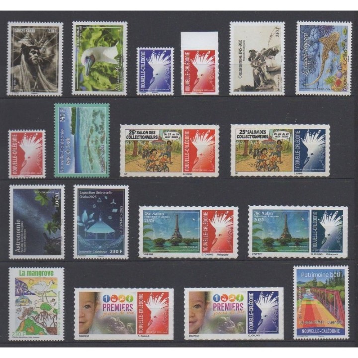 Acheter les timbres de Nouvelle-Calédonie de l'année 2025 (No 1478/1490 (avec le n°1488)).