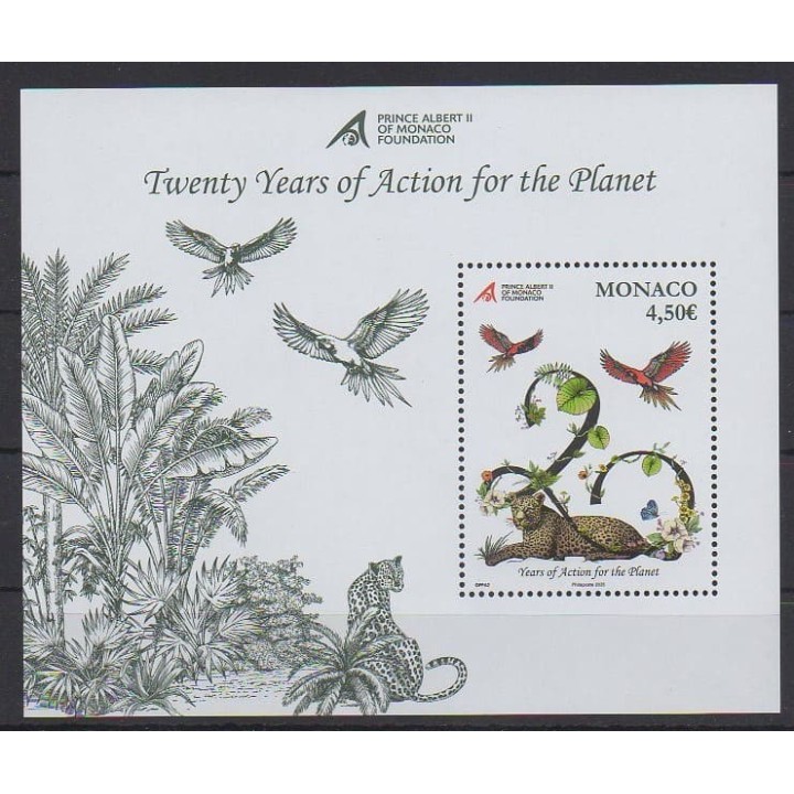 Acheter ce timbre de Monaco de l'année 2026 (20 years of action for the planet).