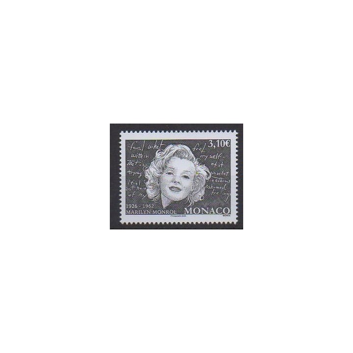 Acheter ce timbre de Monaco de l'année 2026 (Marilyn Monroe).