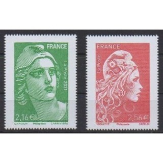 Acheter cette série de timbres de France de l'année 2021 (No 5497/5498).