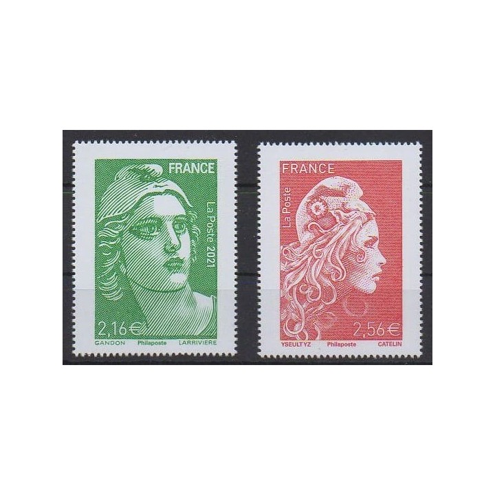 Acheter cette série de timbres de France de l'année 2021 (No 5497/5498).
