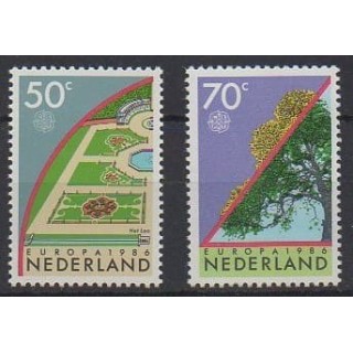 Acheter cette série de timbres des Pays-Bas de l'année 1986 (No 1262/1263).