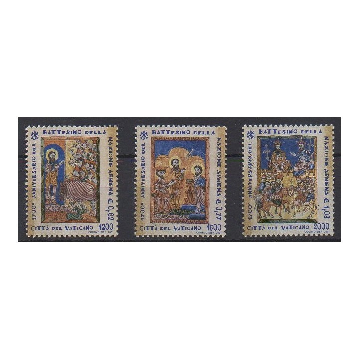 Buy this set of stamps of Vatican of the year 2001 (Nb 1224/1226).