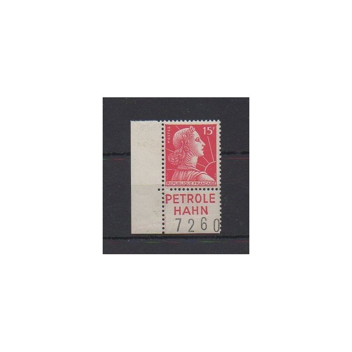 Buy this stamp of France of the year 1955 (Nb 1011a avec BP Petrole Hahn).