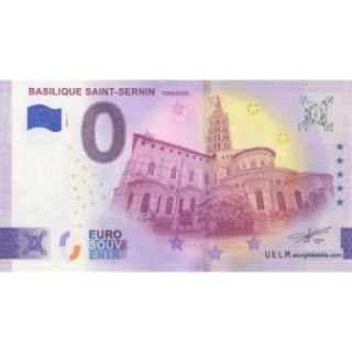 Billet souvenir touristique - 2026-1 - Toulouse - Basilique Saint-Sernin - (Haute-Garonne)