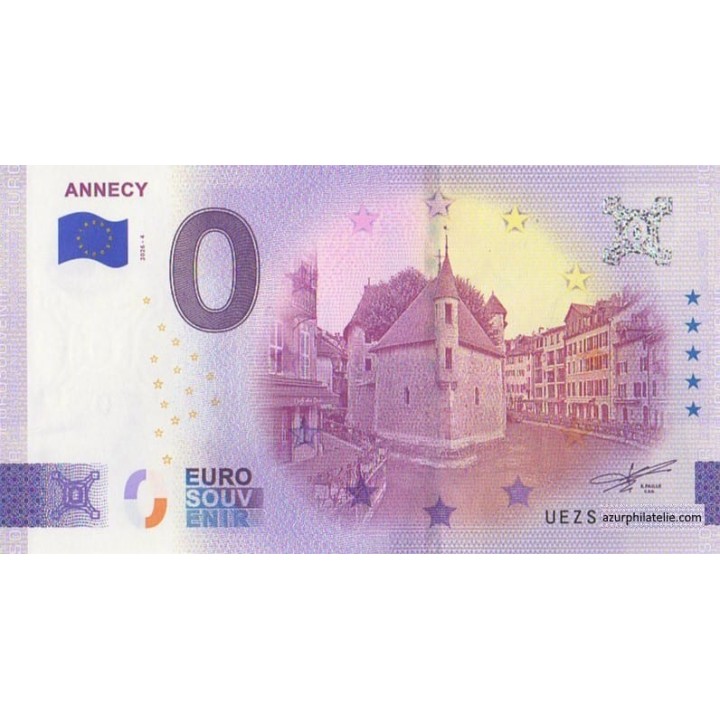 Billet souvenir touristique - 2026-4 - Annecy - Palais de L'Isle - (Haute-Savoie)