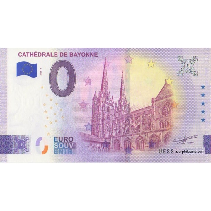 Billet souvenir touristique - 2026-1 - Cathédrale de Bayonne - (Pyrénées-Atlantiques)