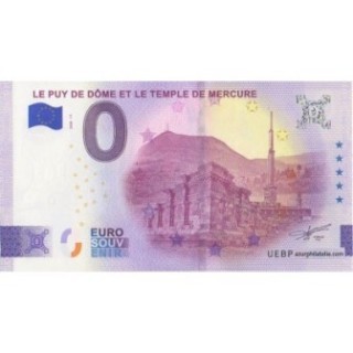 Euro banknote memory - 2026 - Le Puy de Dôme et le temple de Mercure - (Puy-de-Dôme)