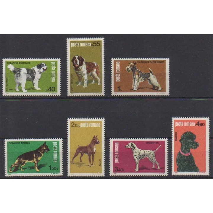 Acheter cette série de timbres de Roumanie de l'année 1981 (No 3313/3319).