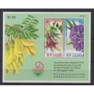 Buy this souvenir sheet  of New Zealand of the year 1999 (Nb BF135).