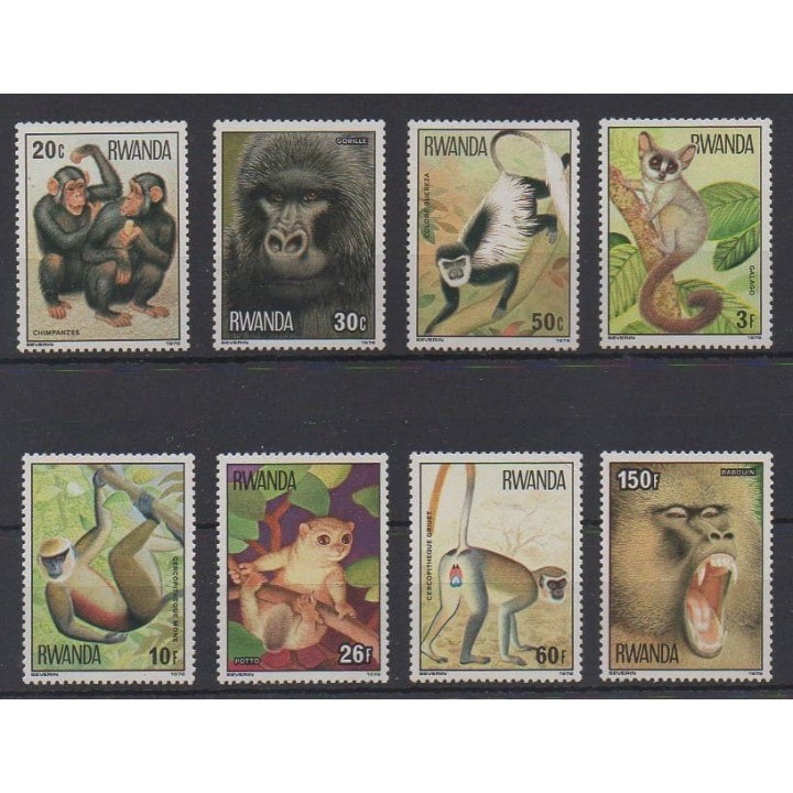 Acheter cette série de timbres du Rwanda de l'année 1978 (No 820/827).