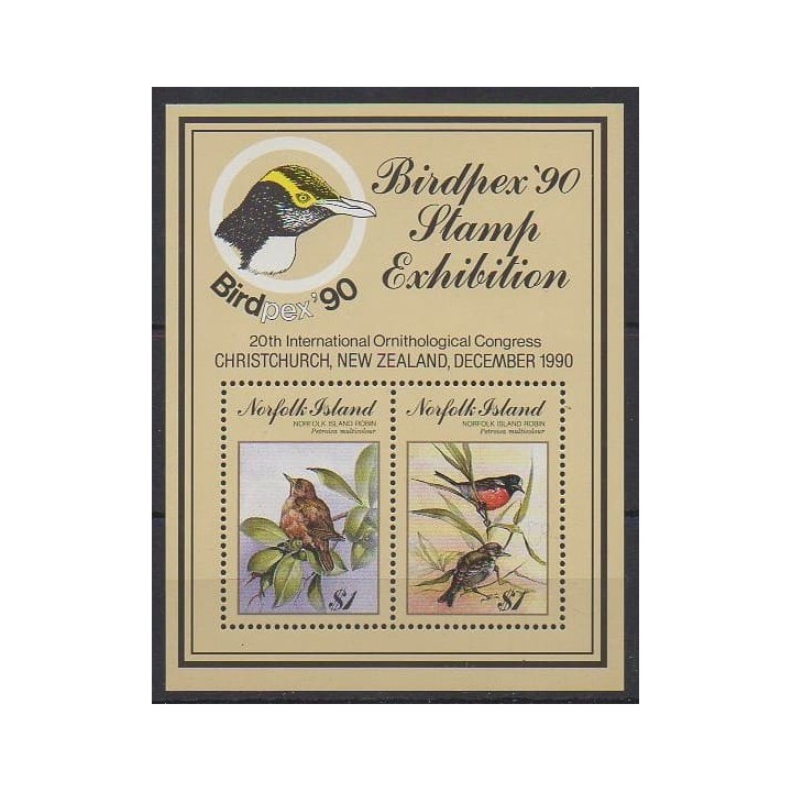 Buy this souvenir sheet  of Norfolk of the year 1990 (Nb BF13).