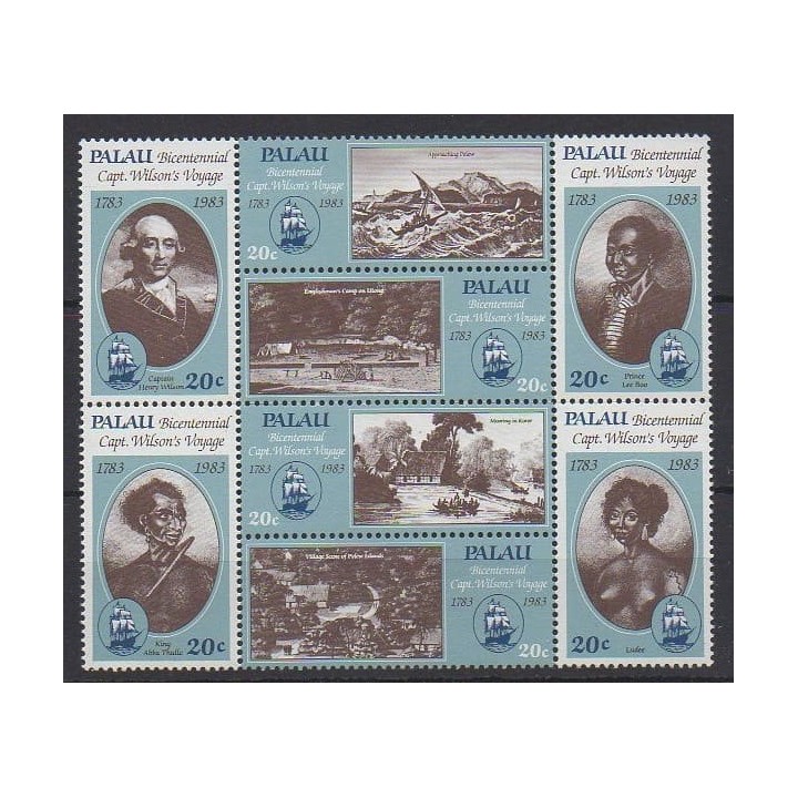 Buy this set of stamps of Palau of the year 1983 (Nb 24/31).