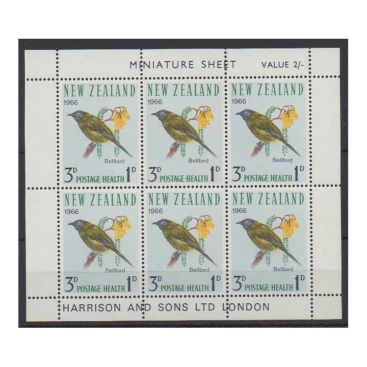 Buy this souvenir sheet  of New Zealand of the year 1966 (Nb BF19).