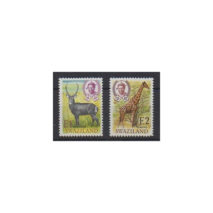 Buy this set of stamps of Swaziland of the year 1975 (Nb 219/220).