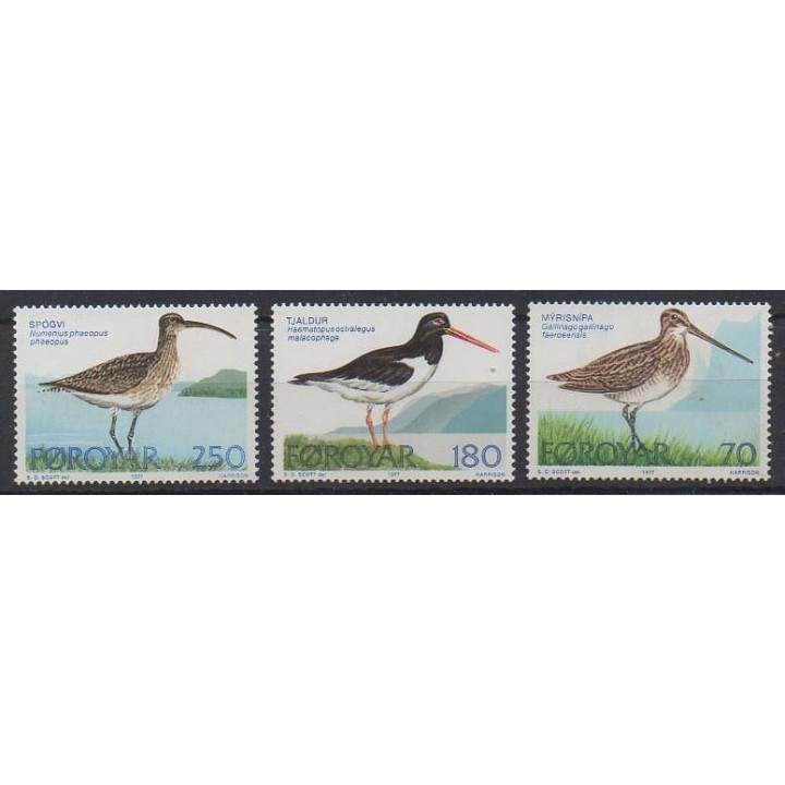 Acheter cette série de timbres des îles Féroé de l'année 1977 (No 22/24). - Neuf avec charnière