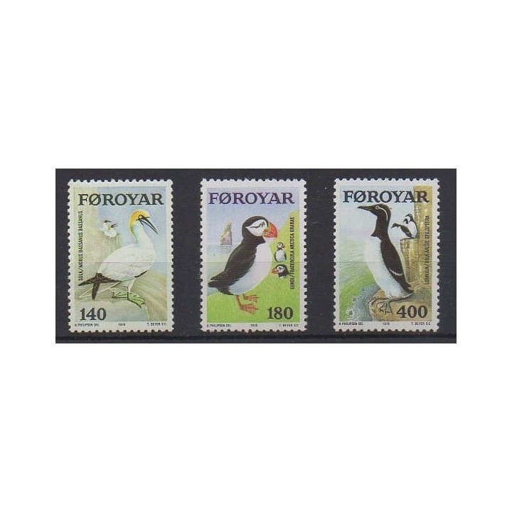 Buy this set of stamps of Faroe Islands of the year 1978 (Nb 30/32).