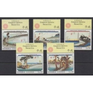 Acheter cette série de timbres de Sierra Leone de l'année 1989 (No 1137/1141).