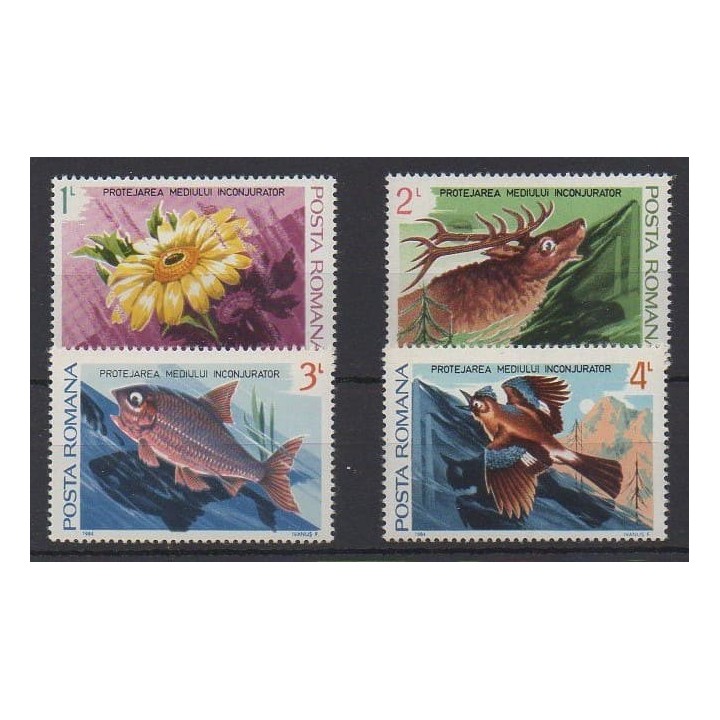 Buy this set of stamps of Romania of the year 1984 (Nb 3497/3500).
