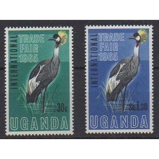 Buy this set of stamps of Uganda of the year 1965 (Nb 62/63).