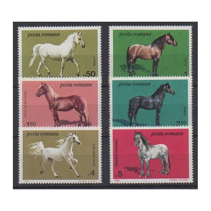Buy this set of stamps of Romania of the year 1984 (Nb 3528/3533).