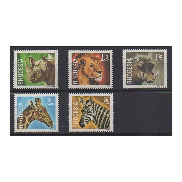 Buy this set of stamps of Southern Rhodesia of the year 1978 (Nb 305/309).