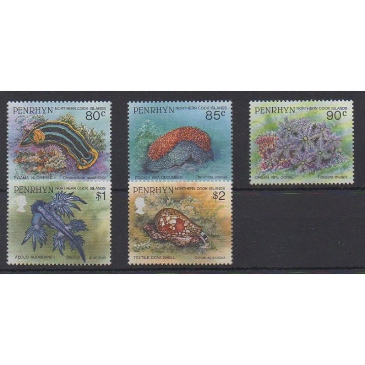 Buy this set of stamps of Penrhyn of the year 1993 (Nb 407/411). - Mint hinged