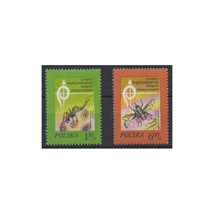 Acheter cette série de timbres de Pologne de l'année 1978 (No 2392/2393).