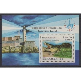 Buy this souvenir sheet  of Nicaragua of the year 1985 (Nb BF172).