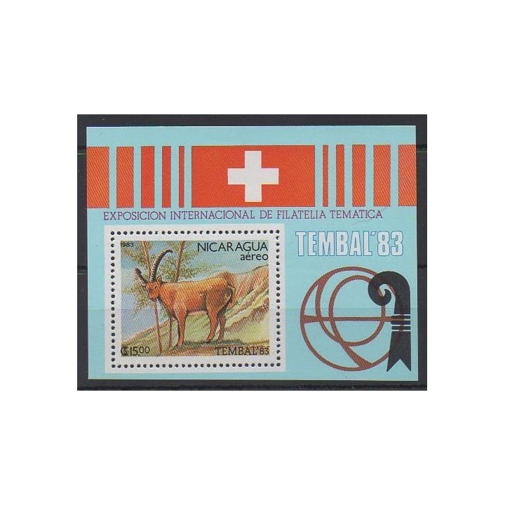 Acheter ce bloc-feuillet du Nicaragua de l'année 1983 (No BF158).