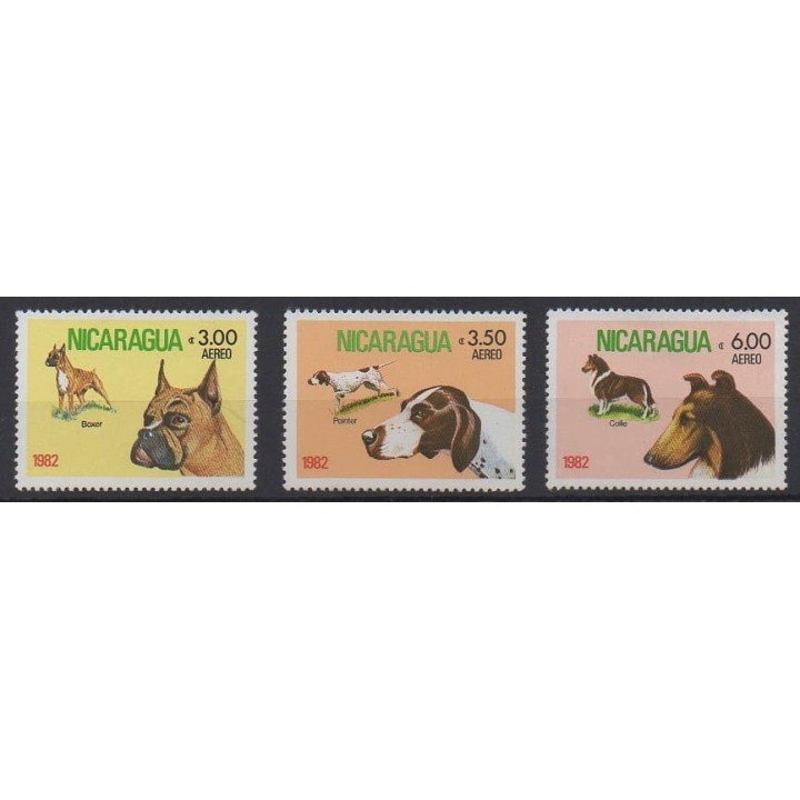 Buy these stamps of Nicaragua of the year 1982 (Nb PA981/PA983).