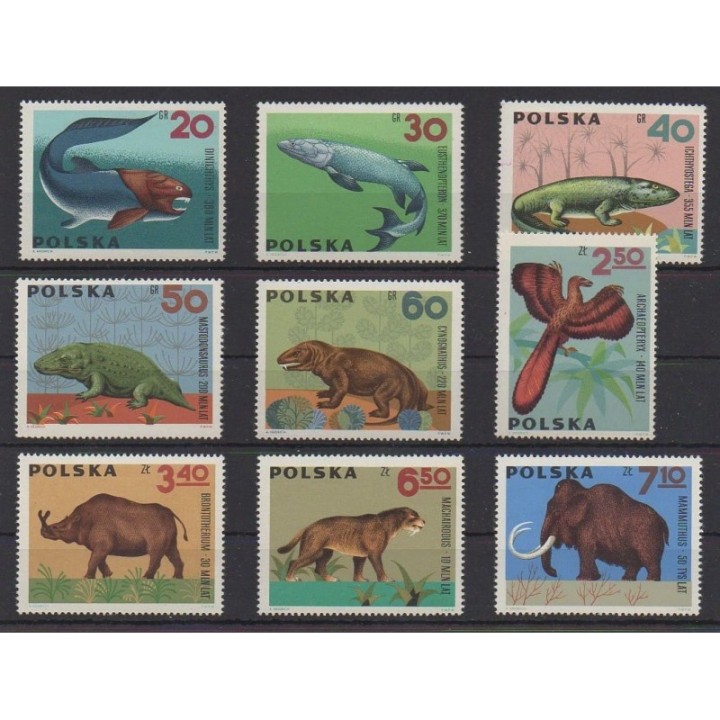 Acheter cette série de timbres de Pologne de l'année 1966 (No 1506/1514).