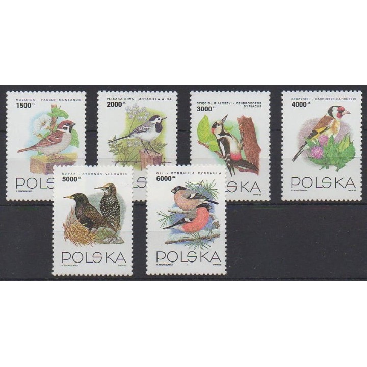 Acheter cette série de timbres de Pologne de l'année 1993 (No 3254/3259).