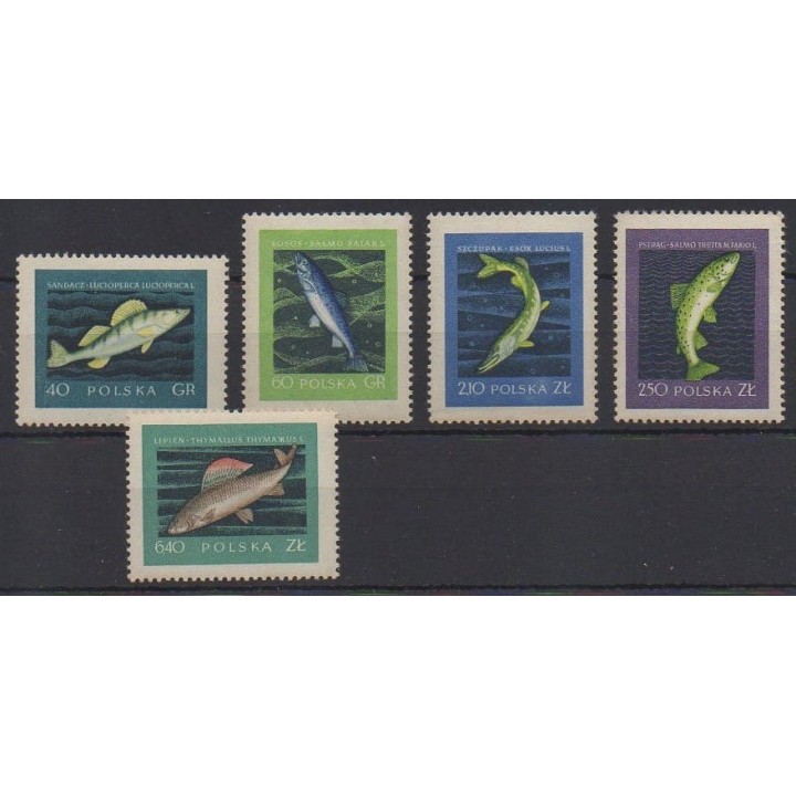 Acheter cette série de timbres de Pologne de l'année 1958 (No 928/932).
