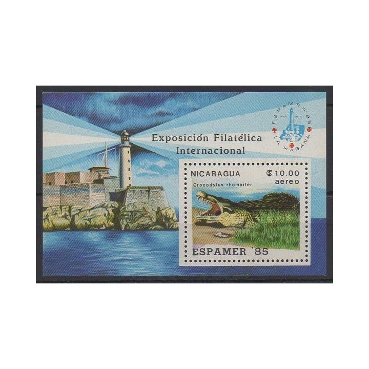 Buy this souvenir sheet  of Nicaragua of the year 1985 (Nb BF172).