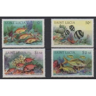 Acheter cette série de timbres de Sainte-Lucie de l'année 1983 (No 594/597).