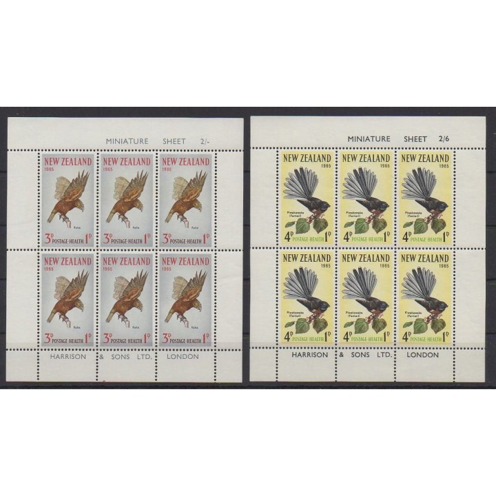 Buy these 2 souvenir sheets of New Zealand of the year 1965 (Nb BF17/BF18).