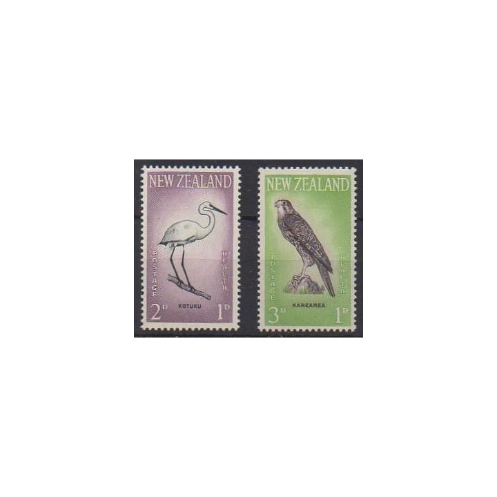 Acheter cette série de timbres de Nouvelle-Zélande de l'année 1961 (No 405/406).