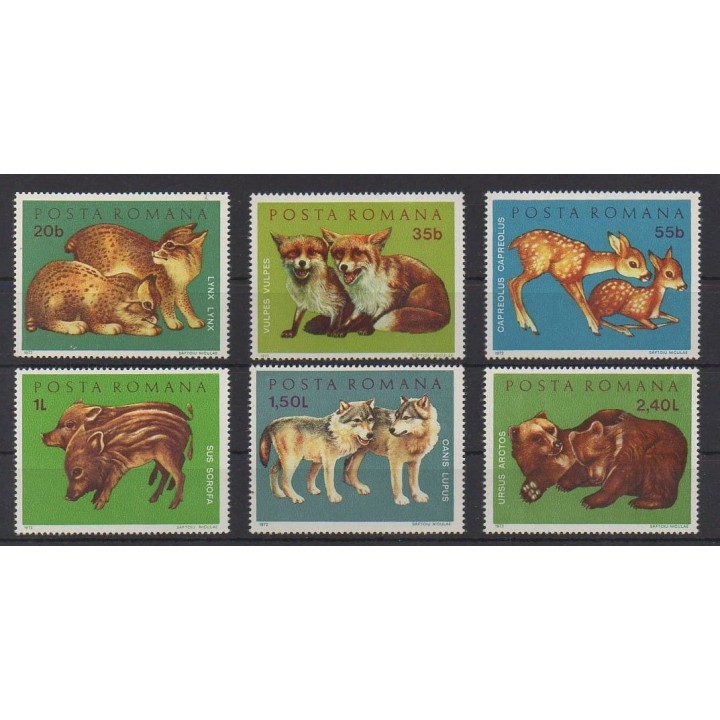 Buy this set of stamps of Romania of the year 1972 (Nb 2674/2679).