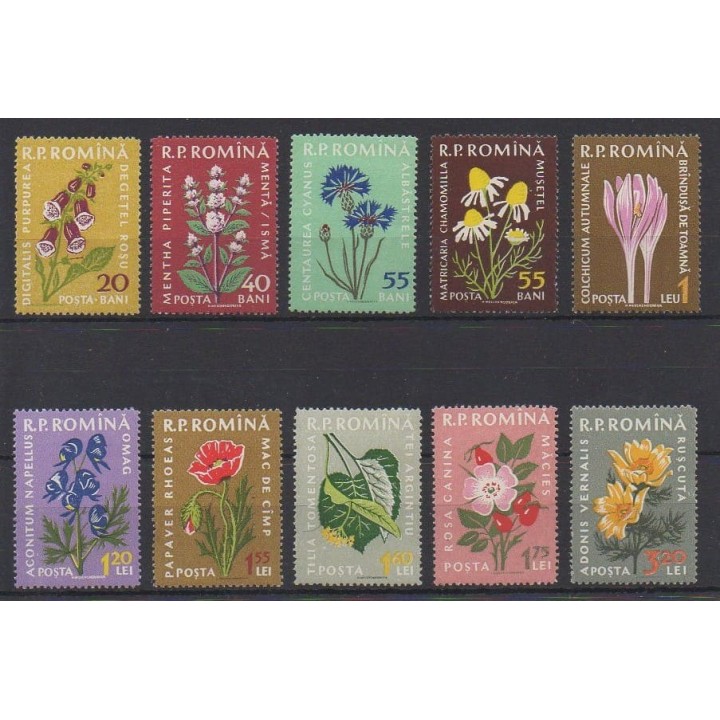 Acheter cette série de timbres de Roumanie de l'année 1959 (No 1652/1661).