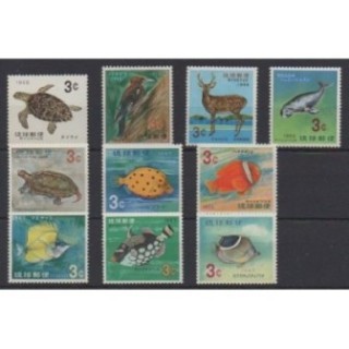 Buy this set of stamps of Ryu-Kyu of the year 1966 (Nb 133/142). - Mint hinged