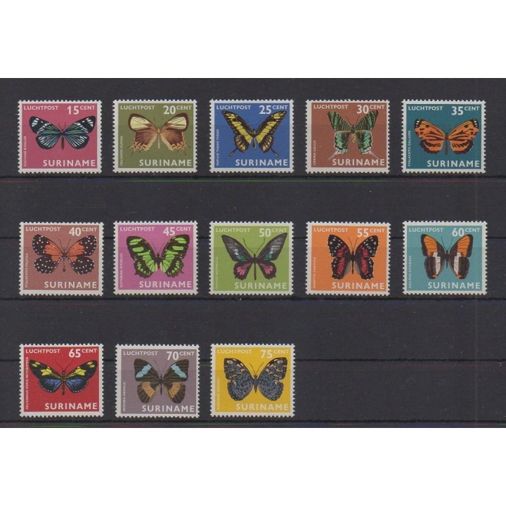 Acheter ces timbres de Surinam de l'année 1972 (No PA40/PA52). - Neuf avec charnière
