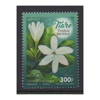 Acheter ce timbre de Polynésie de l'année 2026 (Tiare - Timbre senteur).
