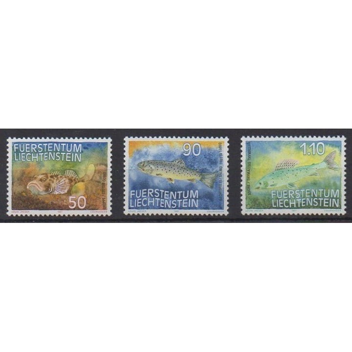 Buy this set of stamps of Liechtenstein of the year 1987 (Nb 863/865).