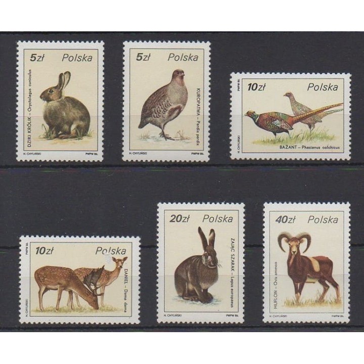 Buy this set of stamps of Poland of the year 1986 (Nb 2829/2834).