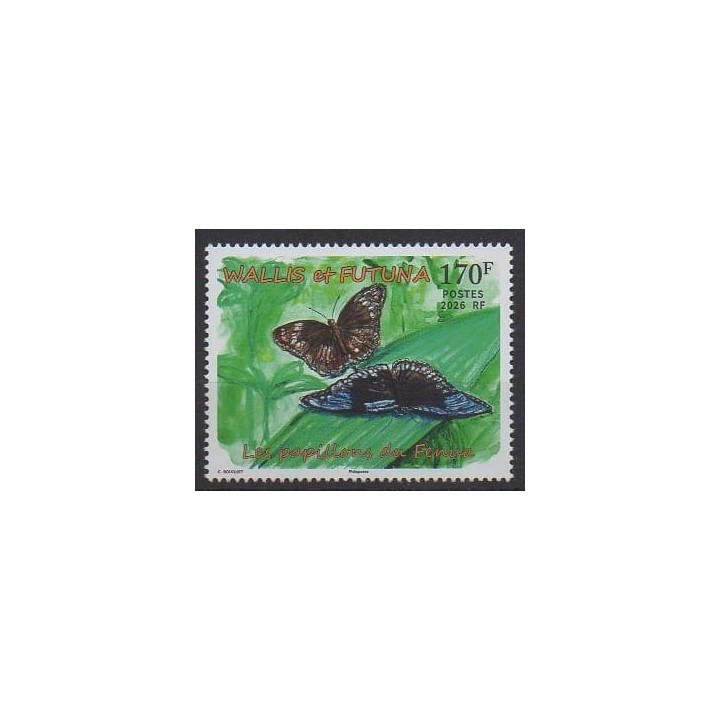 Acheter ce timbre de Wallis et Futuna de l'année 2026 (Les papillons du Fenua).